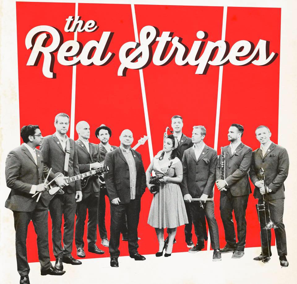 the red stripes