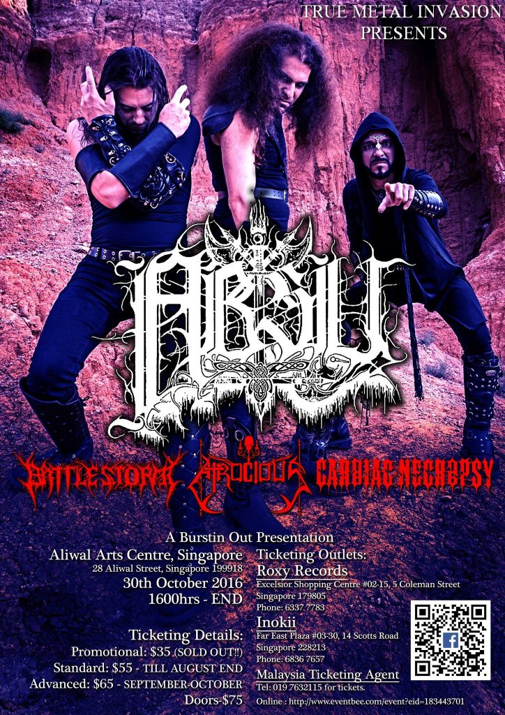 TRUE METAL INVASION PRESENTS – ABSU LIVE AT THE ALIWAL ARTS CENTRE