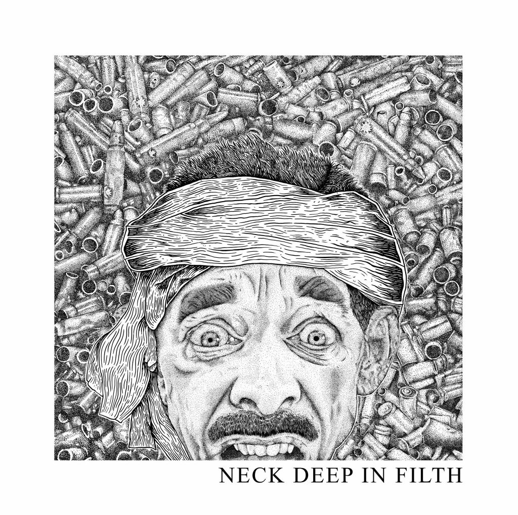 neck deep in filth